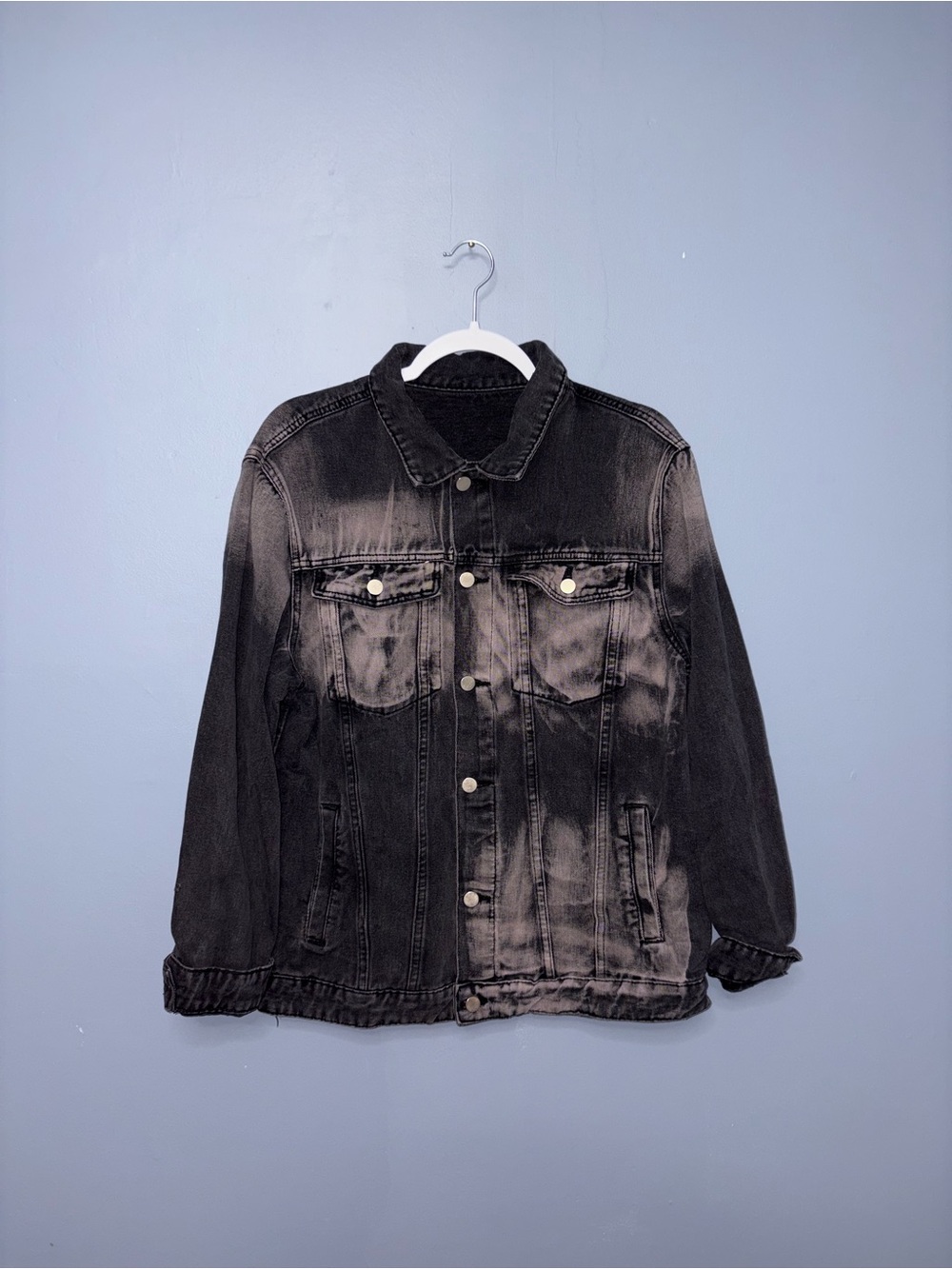 Black Denim Jacket | Size XL